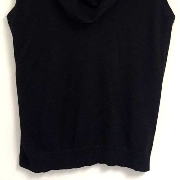 Roz & Ali Women's (2X) Black Sleeveless Cowl Neck Sweater 9”of Material for Cowl - Picture 4 of 11